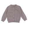 Organic Cardigan Sweater - Grey, 6-12m