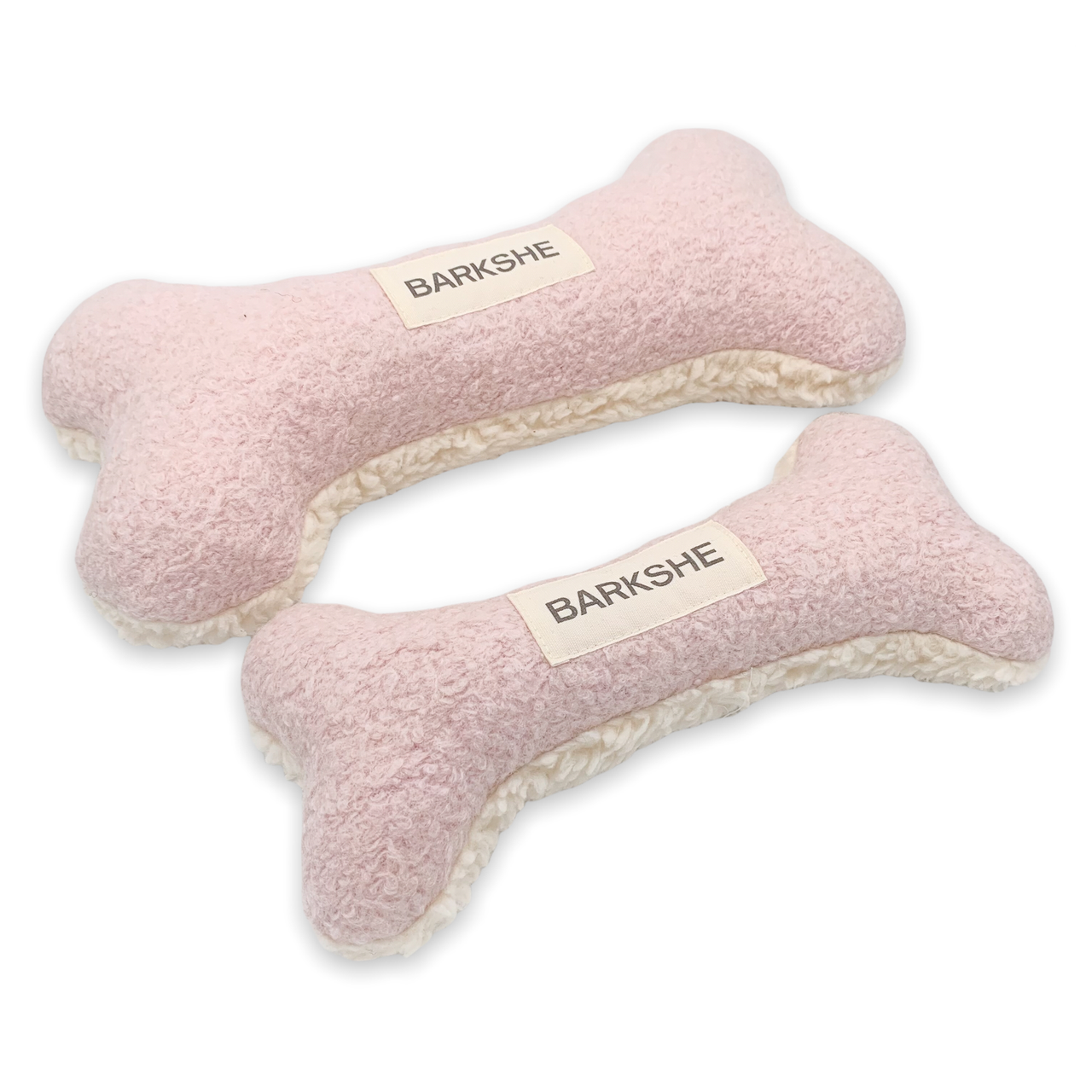 Eco Friendly Squeaky Bone - Pink, Small