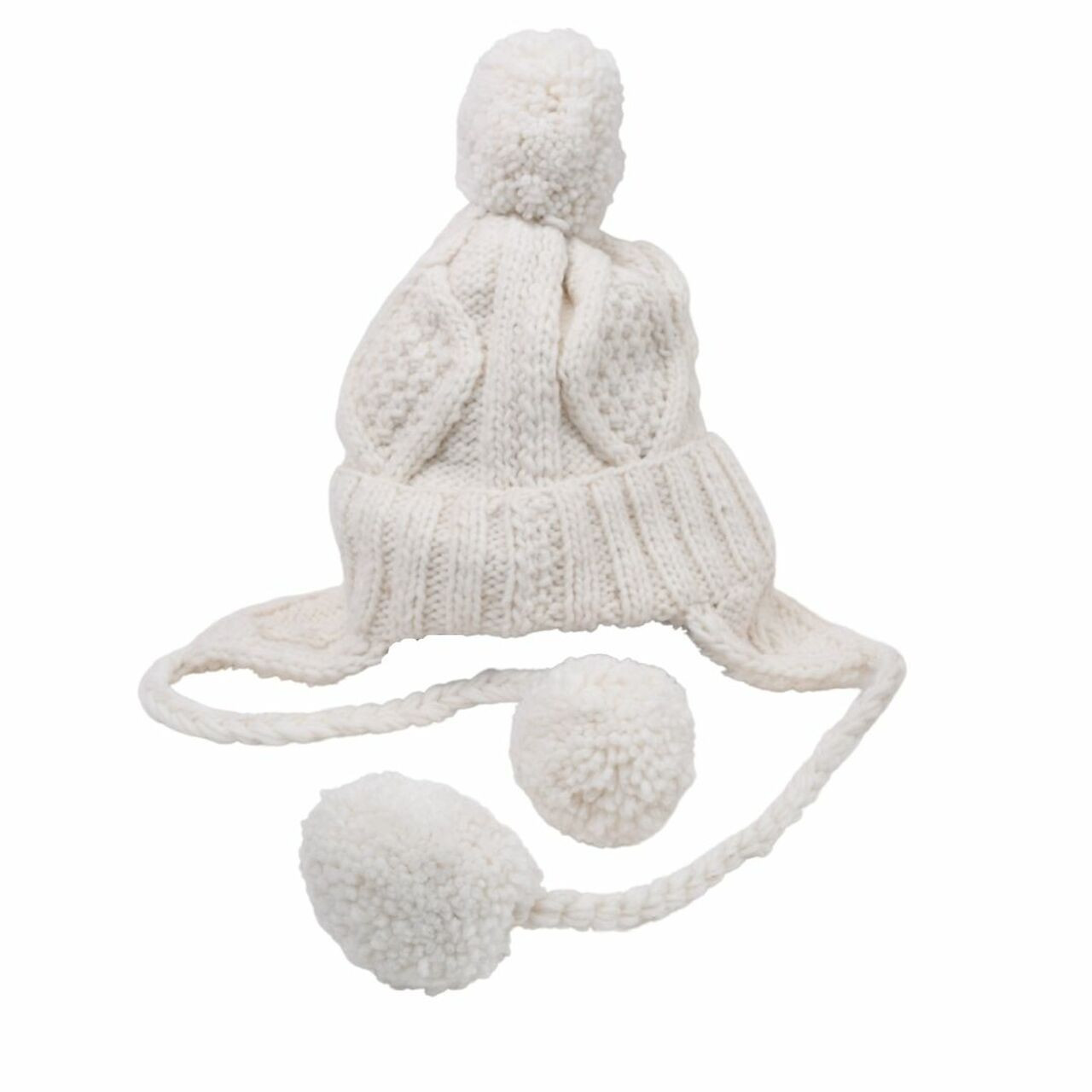 Fleece Lined Wool Hat Women  - One Size