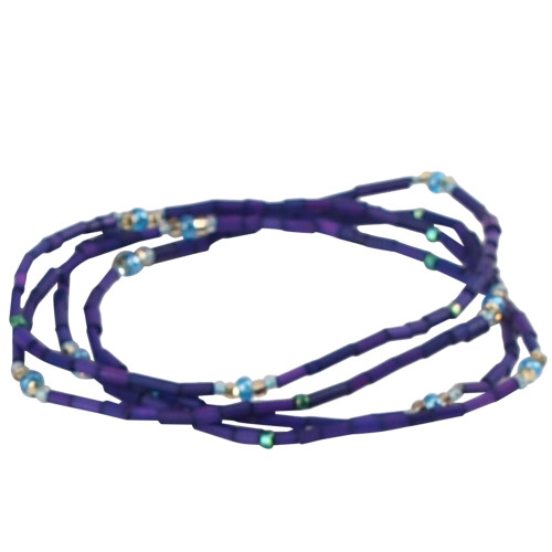 African Jewelry - Zulugrass Dark Purple