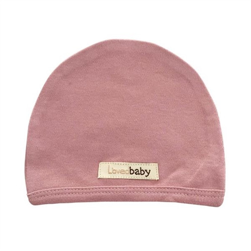 Organic Baby Hat - Mauve, NB-3m
