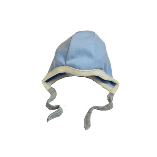 Organic Baby Bonnets - Blue - 3-6 Months