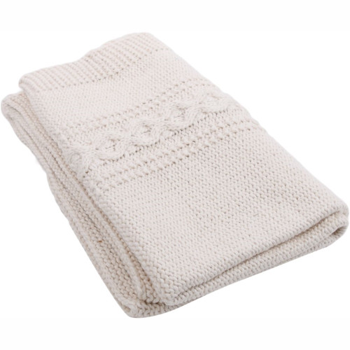 Hand Knit Baby Blanket - Organic