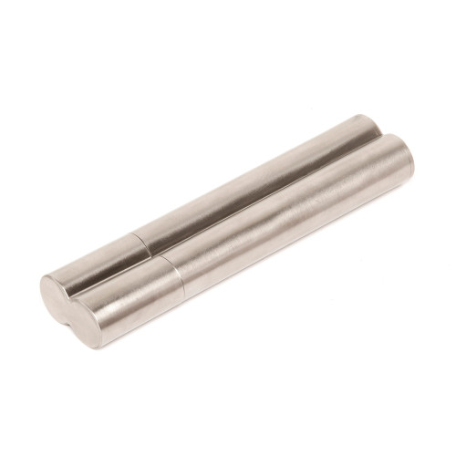 Double Tube Cigar Holder - Stainless Steel