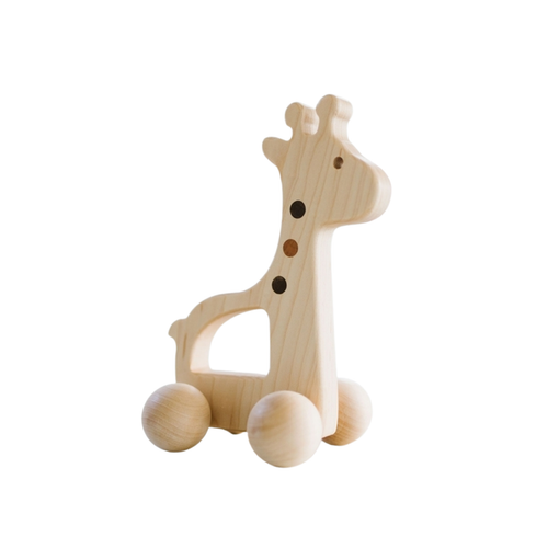 Wooden Push Pull Giraffe Toy