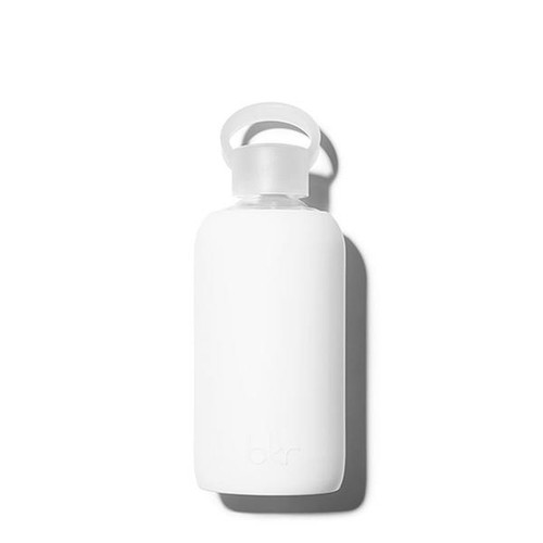 bkr Glass Water Bottle - White 500ml