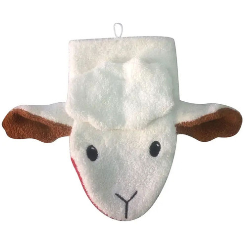Organic Washcloth Puppet - Sheep
