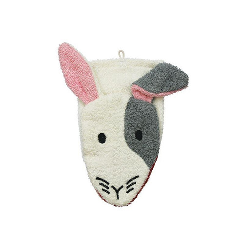 Organic Cotton Bunny Washcloth Puppet