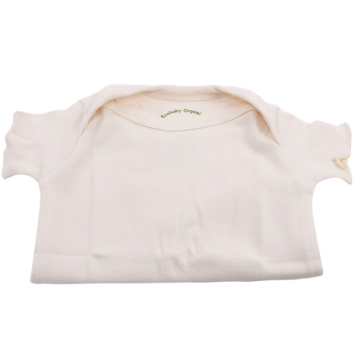 Organic Baby T-Shirt - Natural, 0-3m