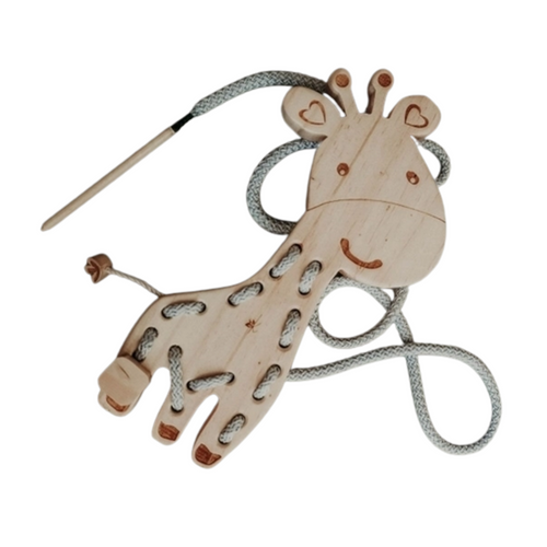 Wooden Giraffe Lacing Toy