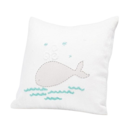 Coyuchi Hand Embroidered Pillow Case - Whale