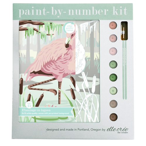 Paint-By-Number Kit - Flamingo