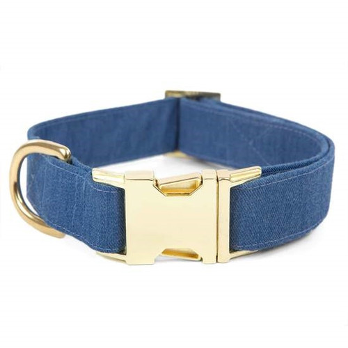 Stylish Dog Collar - Denim - Large - 18-26