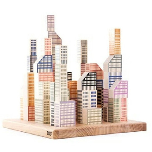 Manhattan Wooden Building Blocks