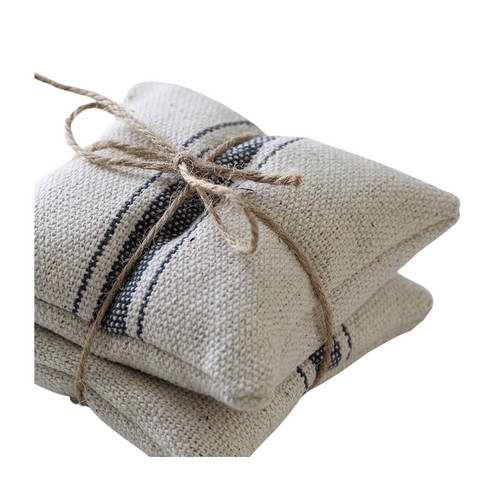 Lavender Sachet - Grain Sack - Set of 2 linen