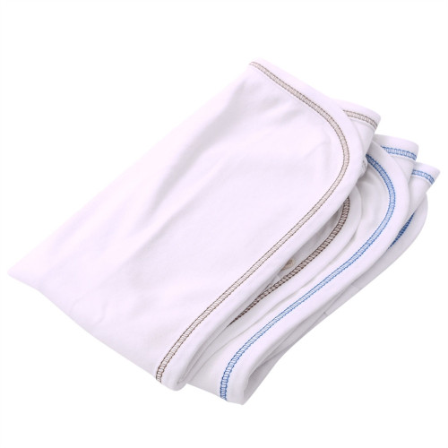 Organic Burp Cloth - Set of Two - Blue/Brown