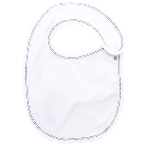 Organic Baby Bib - Grey