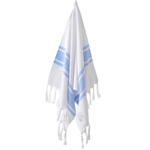 Double Faced Turkish Towel - Blue Stripe