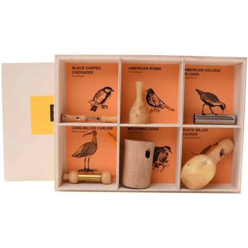 Wooden Bird Whistles North American Bird Calls Set