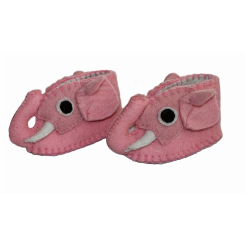 Elephant Baby Booties - PInk