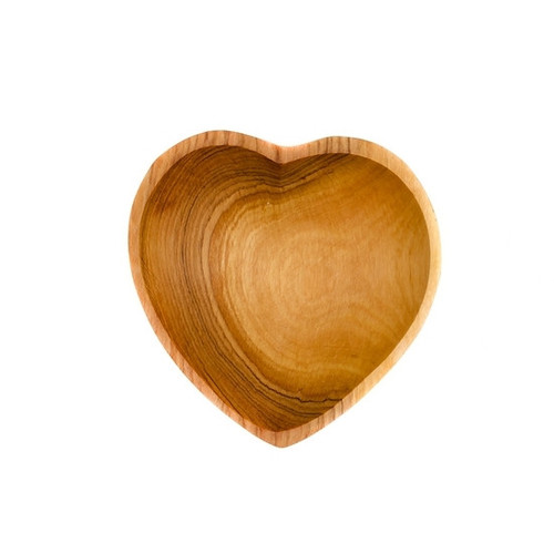 Olive Wood Heart Bowl 4
