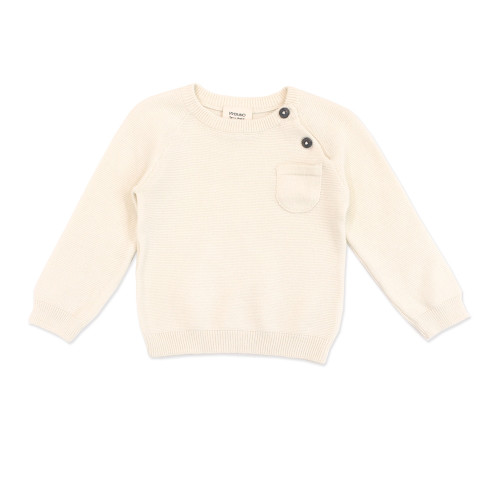 Organic Pullover Sweater - Cream, 3-6 Months