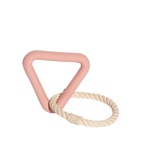 Pink Triangle Tug Toy For Dogs