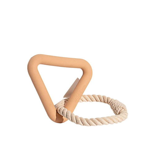 Tan Triangle Tug Toy For Dogs
