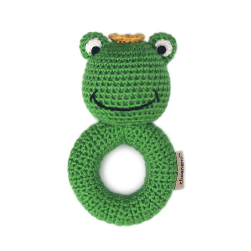 Toy Frog Rattle - Organic