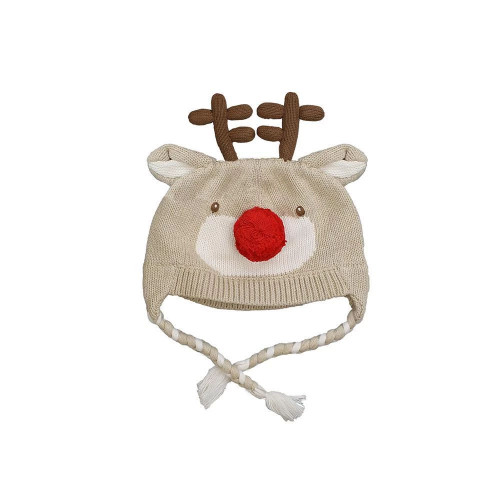Reindeer Hat for Baby - 0-6 Months