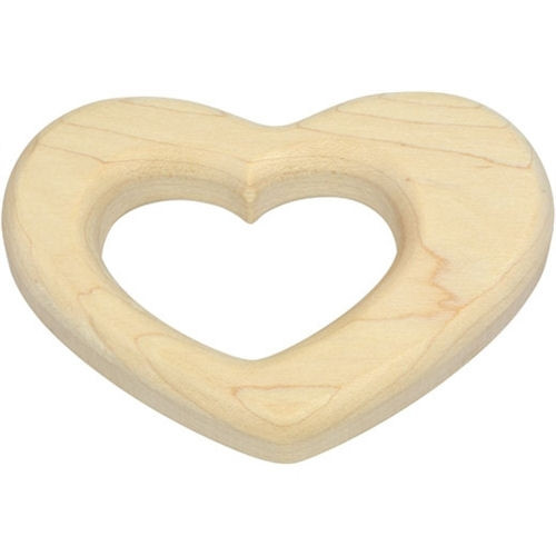 Wooden Heart Teether for Baby