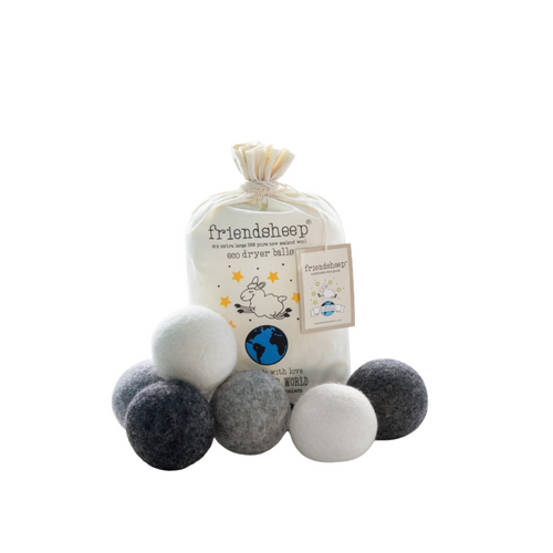 Natural Wool Dryer Balls - Bag of 6