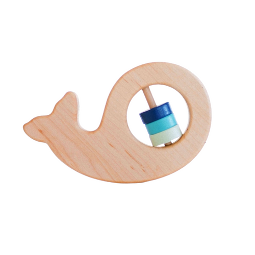 Wooden Whale Rattle