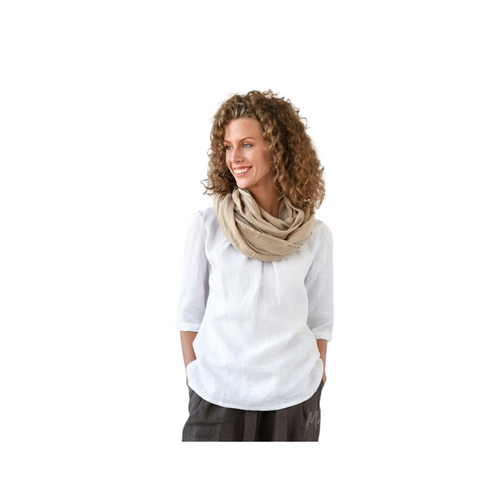 Linen Scarf - Cappuccino
