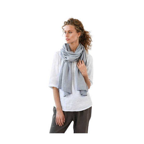 Linen Scarf - Light Grey