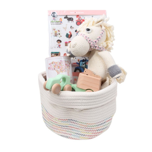 Farm Themed Gift for Kids - With an Oink, Oink Here