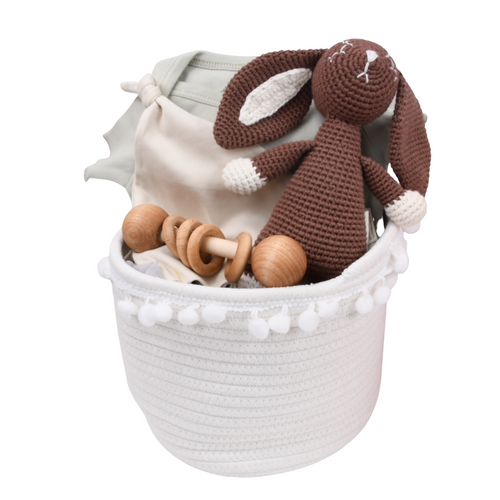 New Baby Gift Basket - Oh, Baby - Green