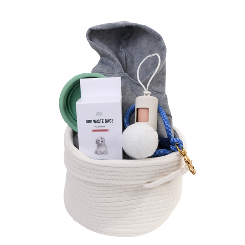 Boy Dog Gift Basket