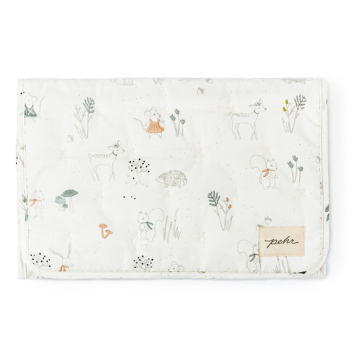 Travel Organic Changing Pad with Pocket - Magical Forest