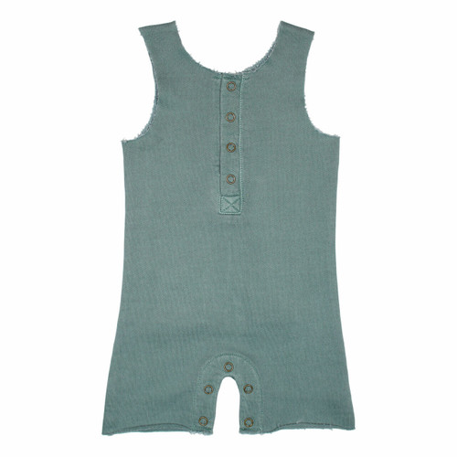 Organic French Terry Romper - Jade, 3-6m