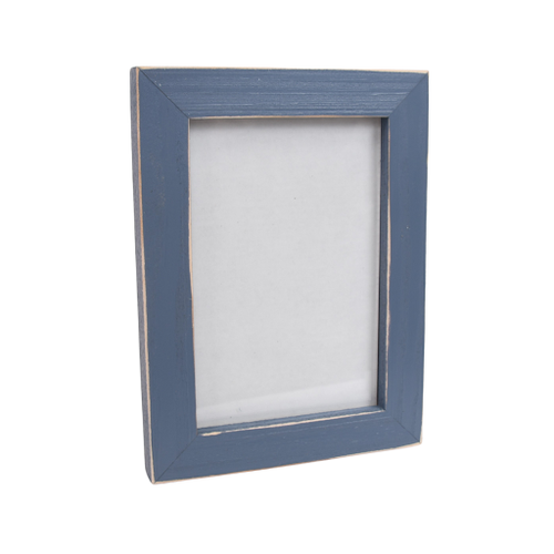 Handcrafted Wooden Frame 4x6 - Slate Blue
