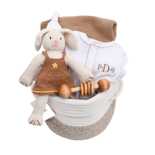 Monogrammed Baby Girl Gift