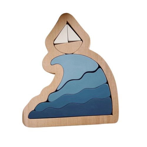 Waves and Boat Stacker Puzzle