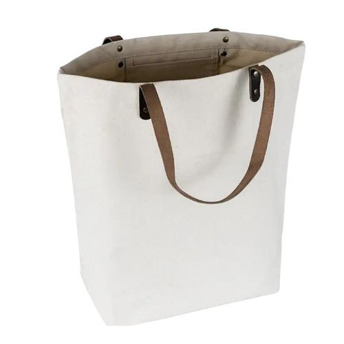 City Shopper Tote Bag - Natural, Option to Monogram