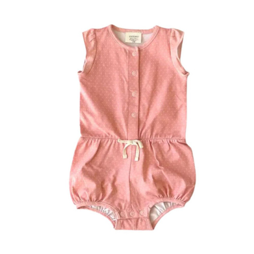 Polka Dot Ruffle Baby Romper - 0-3 Months