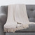 Cotton Throw Blanket - Cream