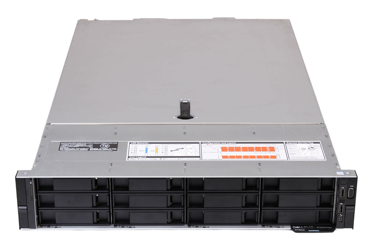Dell PowerEdge R740XD Server | 2x Platinum 8160 2.10Ghz 48 Cores | 1TB RAM  | H730 | 144TB Storage