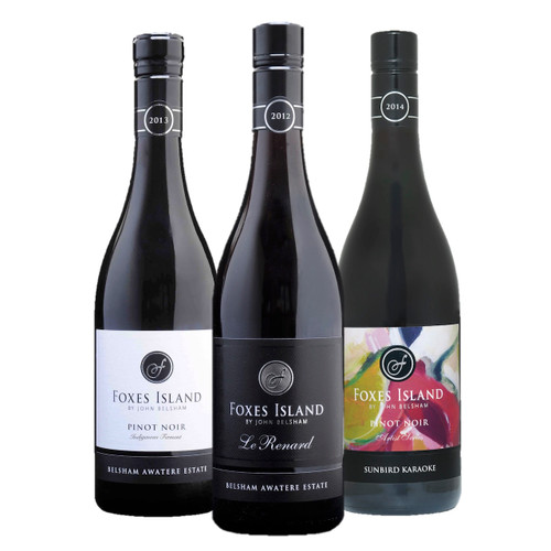 Foxes Island Wines Estate Pinot Noir by John Belsham - Icon, Artist Series and Estate Classic