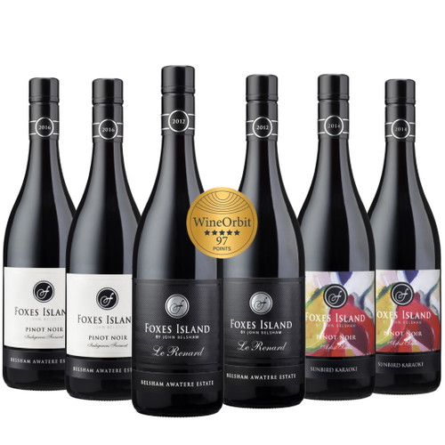 Foxes Island Pinot Noir Trio Mix – Le Renard 2012, Artist Series 2014, Estate 2016