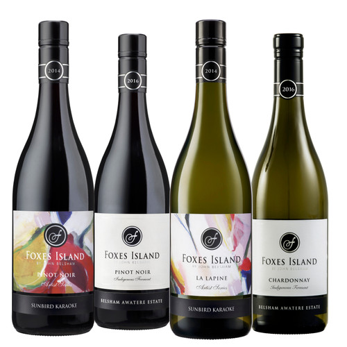 Foxes Island Summer Sips mixed six-pack – premium Pinot Noir, La Lapine, Chardonnay and Awatere Valley wines